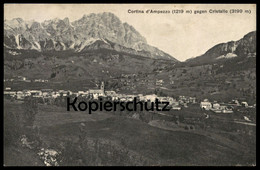 ALTE POSTKARTE CORTINA D'AMPEZZO GEGEN CRISTALLO 1911 D'Anpezo Dolomiti Italia Italy Postcard Cpa AK Ansichtskarte - Belluno