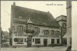 67 CPA Saverne Hotel Restaurant Au Boeuf Noir Schaeffner - Saverne