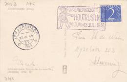 Netherlands Postcard Wirth Cancelation Of The 1949 Doll Exhibit - Poppen