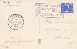 Netherlands Postcard Wirth Cancelation Of The 1949 Doll Exhibit - Puppen