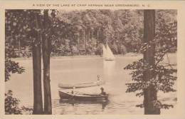 North Carolina Greensboro A View Of The Lake At Camp Herman Near Greensboro Artvue - Greensboro