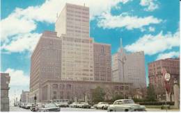 Wilmington DE Delaware, Rodney Square, Autos, Library, Delaware Trust Builing, C1950s Vintage Postcard - Wilmington