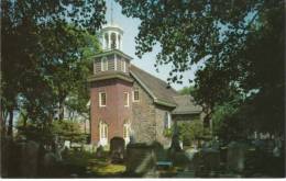 Wilmington DE Delaware, Old Swedes Church, Cemetery Graveyard, C1950s/60s Vintage Postcard - Wilmington