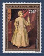 Dahomey 1974 ( Art - Paintings - Girl With Falcon By Philippe De Champaigne ) - MNH (**) - Gravuren