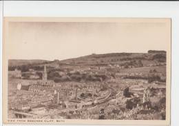 View From Beechen Cliff Bath United Kingdom Old PC - Bath