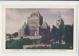 Chateau Frontenac  Bureau De Poste Et Remparts Quebec Canada Old PC - Québec - Château Frontenac