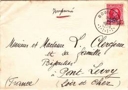 Bouillon 1929 - Oblitération à Points  - Lettre Brief Cover - Oblitérations à Points