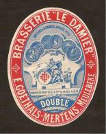 Anc. Etiquette Brasserie LE DAMIER - MEULEBEKE Oud Etiket - Bier