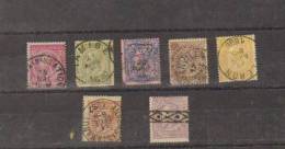BELG.   N° 46 à 52 - Obl.. - Cote 65 Euros - 1884-1891 Leopoldo II
