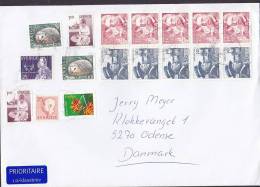 Sweden Prioritaire 1.a-klassbrev Label Mult Franked MALMÖ 2001 Cover Brief Incl. Nobelpreis 1920 Hamsun & Krogh Booklet - Covers & Documents