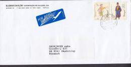 Portugal Por Aviao Par Avion Label ELEMAR DAHLEM, SANTA MARIA DA FEIRA 2000 Cover Letra To SKØDSTRUP Denmark - Storia Postale