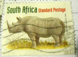 South Africa 1998 Black Rhinoceros Standard - Used - Used Stamps