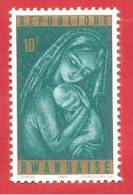 RWANDA - REPUBLIQUE RWANDAISE - NUOVO - 1965 - Christmas - Natale - Madonna - 10 Rwanda Santime - Michel RW 137 - Neufs