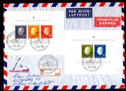 België / Belgique 1976, Registered Expres Air Mail, Boudewijn Amicale Des Postiers De Chatelineau Cercle Culturel - Cartas
