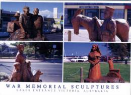 (666) Australia - VIC - War Memorial Sculpture, Lakes Entrance - War Memorials