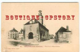 23 - CHATELUS Le MALVALEIX - Place De La Halle Et Eglise - Edition 1900 Précurseur De Nussac N° 91 - Dos Scanné - Chatelus Malvaleix