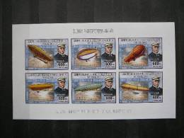 Zeppelins Dirigible # Congo 2006 S/s MNH #492 Imperf. Airships - Zeppelins