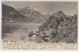 Switzerland  - Ringgenberg - Pension Seeburg, Blick Auf Schwalmeren Und Sulegg - Ringgenberg