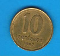 ARGENTINA -  10 Centavos  1992  KM82 - Argentinië