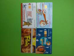 4 Cartes Privée (Mint,Neuves) - Without Chip