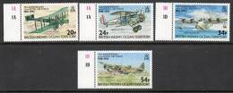 British Indian Ocean Territory 1993 - 75th Anniv Of RAF Plate 1A/1D Marginals SG136-139 Cat £5.35++ SG2015 - British Indian Ocean Territory (BIOT)