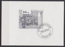 Belgique Feuillet N&B N° 2626 - Bloc 71 *** Musée "Maison Des Bouchers" - 1996 - B&W Sheetlets, Courtesu Of The Post  [ZN & GC]