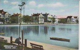 Litho Charleston S.C. Colonial Lake Um 1900 - Charleston