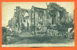 Dpt  60  Lassigny   "  Ruines De L'eglise  " Chariot - Lassigny