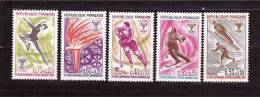 FRANCE 1968 Winter Game In Grenoble Michel Cat N° 1610/14 Mint Never Hinged - Invierno 1968: Grenoble