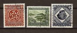 Liechtenstein 1954 Yvertn° 281-283 (°) Used Cote 75 Euro - Gebruikt