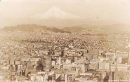 Oregon Portland Aerial View Mt Hood Real Photo RPPC - Portland