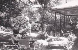 Oregon Agness Terrace Dining Room 1958 Singing Springs Ranch Real Photo RPPC - Other & Unclassified