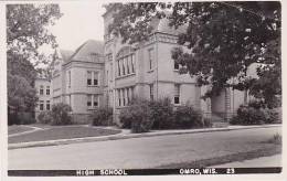 Wisconsin Omro High School Real Photo RPPC - Other & Unclassified