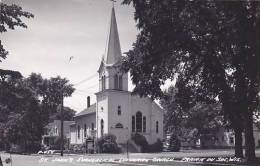 Wisconsin Prairie Du Sac St John's Evangelical Lutheran Church Real Photo RPPC - Sonstige & Ohne Zuordnung
