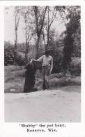 Wisconsin Reserve Stubby The Pet Bear Real Photo RPPC - Other & Unclassified