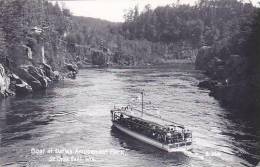 Wisconsin St Croix Falls Boat At Dalles Amusement Park Real Photo RPPC - Autres & Non Classés