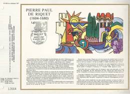 France CEF 552 - Pierrer Paul De Riquet (1604-1680) - 1er J. 11.10.80 - Béziers (34) - T. 2100 - Briefe U. Dokumente