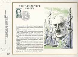 France CEF 553 - St John Perse (1887-1975) - 1er J. 11.10.80 - Pointe à Pitre - Aix En Provence - T. 2099 - Briefe U. Dokumente