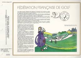 France CEF 554 - Fédération Française De Golf - Illust. Claude Jubert - 1er J. 18.10.1980 Paris - T. 2105 - Storia Postale