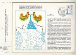 France CEF 571 - L'eau - Illustr. Virginie Saura - 12 Ans - 1er J. 14.03.81 Paris - Chateauneuf Les Martigues  - T. 2125 - Storia Postale