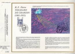 France CEF 583 - R.P. Pierre Teilhard De Chardin (1881-1955) - Illust. Ch. Gauthier - 1 J. 23.05.81 - T. 2152 - Brieven En Documenten