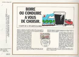 France CEF 595 - Boire Ou Conduire à Vous De Choisir - Illust. JC. Bey - 1er J. 5.09.81 Paris - T. 2159 - Cartas & Documentos