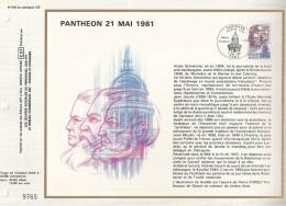 France CEF 606 - Panthéon 21 Mai 1981 - Illustr. P. Forget - 1er J. 2.11.81 Paris - T. 2172 - Storia Postale