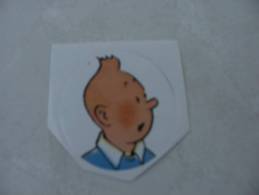 TINTIN AUTOCOLLANT  MEDAILLON TINTIN    HERGE - Tintin