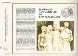 France CEF 613 - Hommage Aux Martyrs De Chateaubriant - Illustr A Lavergne - 1er J. 12.12.81 Chateaubriant- T. 2177 - Lettres & Documents