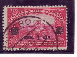 GIRL FROM KOSOVO-VICTIMS OF WAR-OVERPRINT-1 DIN-POSTMARK-ZAOSTROG-SHS -CROATIA-YUGOSLAVIA-1922 - Usados