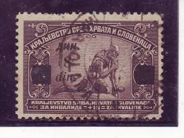 SERBIAN SOLDIER-WAR-OVERPRINT 8 DIN-POSTMARK-MARIOLANA-SHS-VOJVODINA-YUGOSLAVIA-1922 - Oblitérés