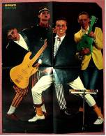 Musik Poster  - Hubert Kah -  Rückseitig Martin Shaw / Lewis Collins  -  Ca. 40 X 52 Cm  -  Von Bravo  Ca. 1982 - Affiches & Posters