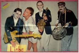 Musik Poster  - Hubert Kah & Kapelle  -  Rückseitig Maxwell Caulfield / Michelle Pfeiffer  -  Von Popcorn  Ca. 1982 - Affiches & Posters