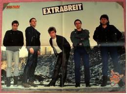Musik Poster  - Gruppe Extrabreit  -  Ca. 56 X 41 Cm  -  Von Pop-Rocky  Ca. 1982 - Posters